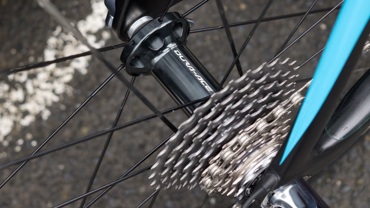 A closer look at the rear hub and cassette