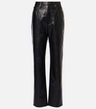 90s Pinch Waist High-Rise Straight Pants