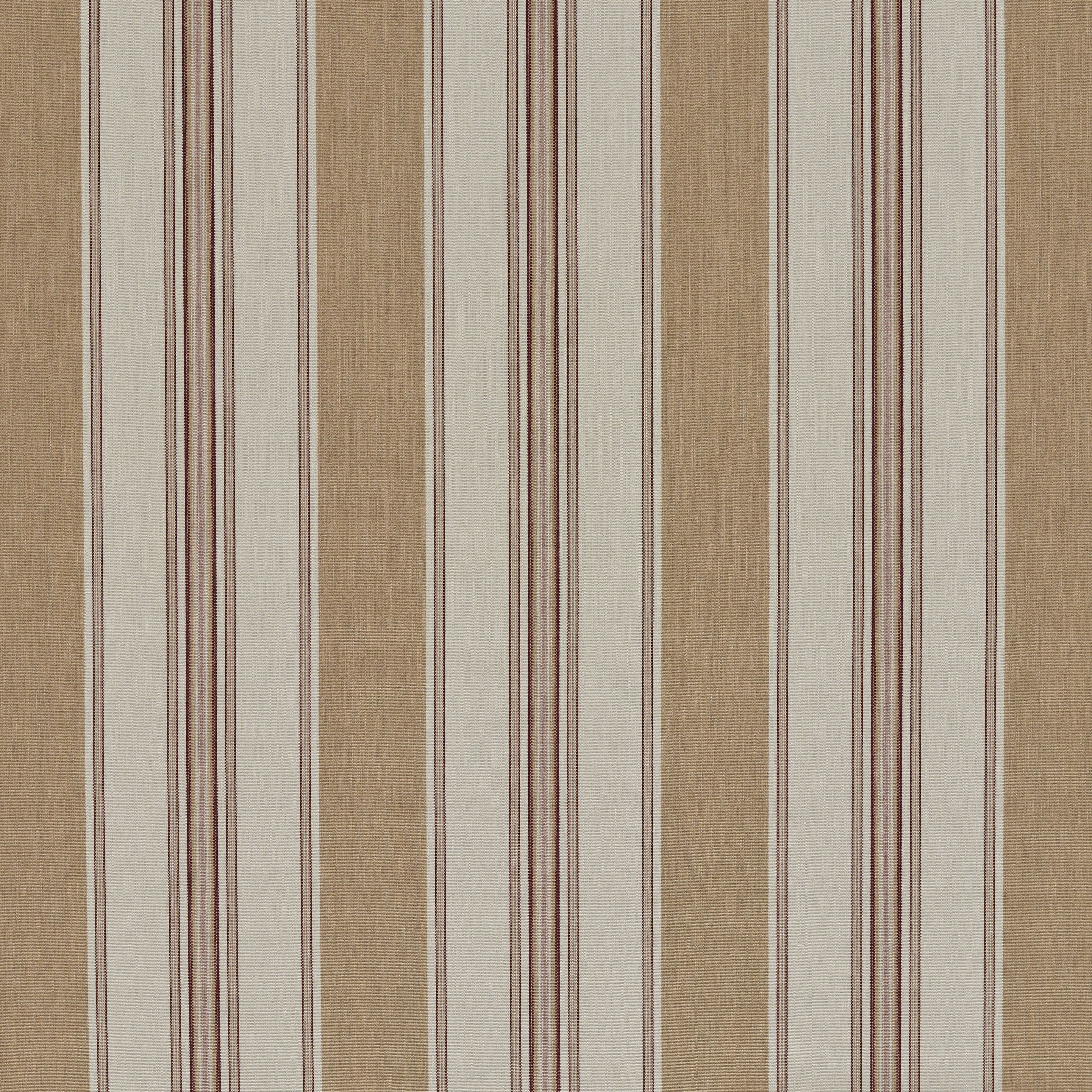 A striped outdoor fabric in yellow by Zoffany.