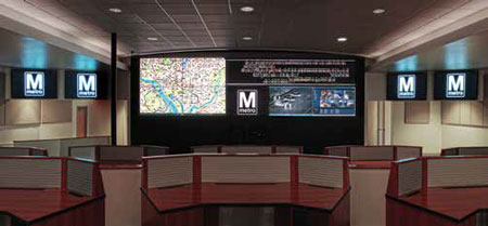 Flexible Video Wall Anchors Metro DC Security Center