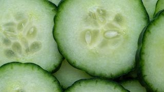 Sliced cucumber