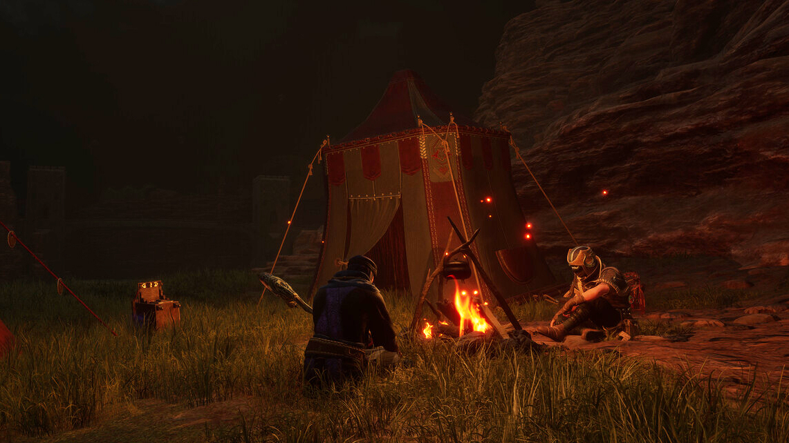 Adventurers camping