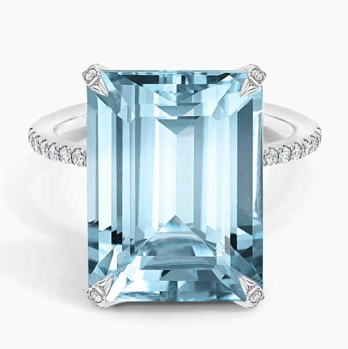 Brilliant Earth, Festivity Sky Blue Topaz and Diamond Cocktail Ring