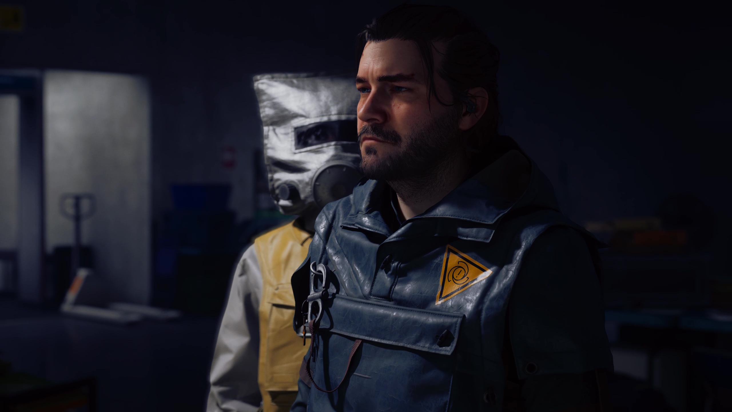 Dylan stands near an FBC agent in Control Resonant