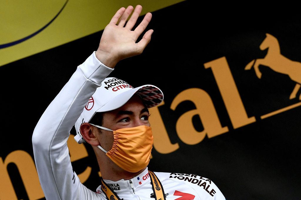  AG2R Citroen&#039;s Ben O&#039;Connor of Australia celebrates his stage 9 win at the Tour de France