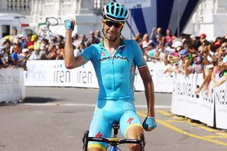 Vincenzo Nibali (Astana) wins his second consecutive Italian national road title.