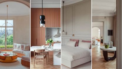 montage image of the most expensive airbnb