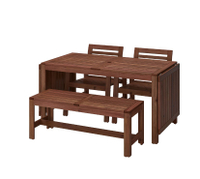 ÄPPLARÖ Table, 2 armchairs and bench | Was $344, now $234 at IkeaSave $110 -
