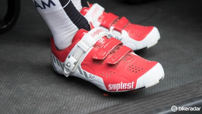 Not all IAM Cycling riders are in Scott shoes &ndash; we spotted one rider in a pair of Suplest Street Racings