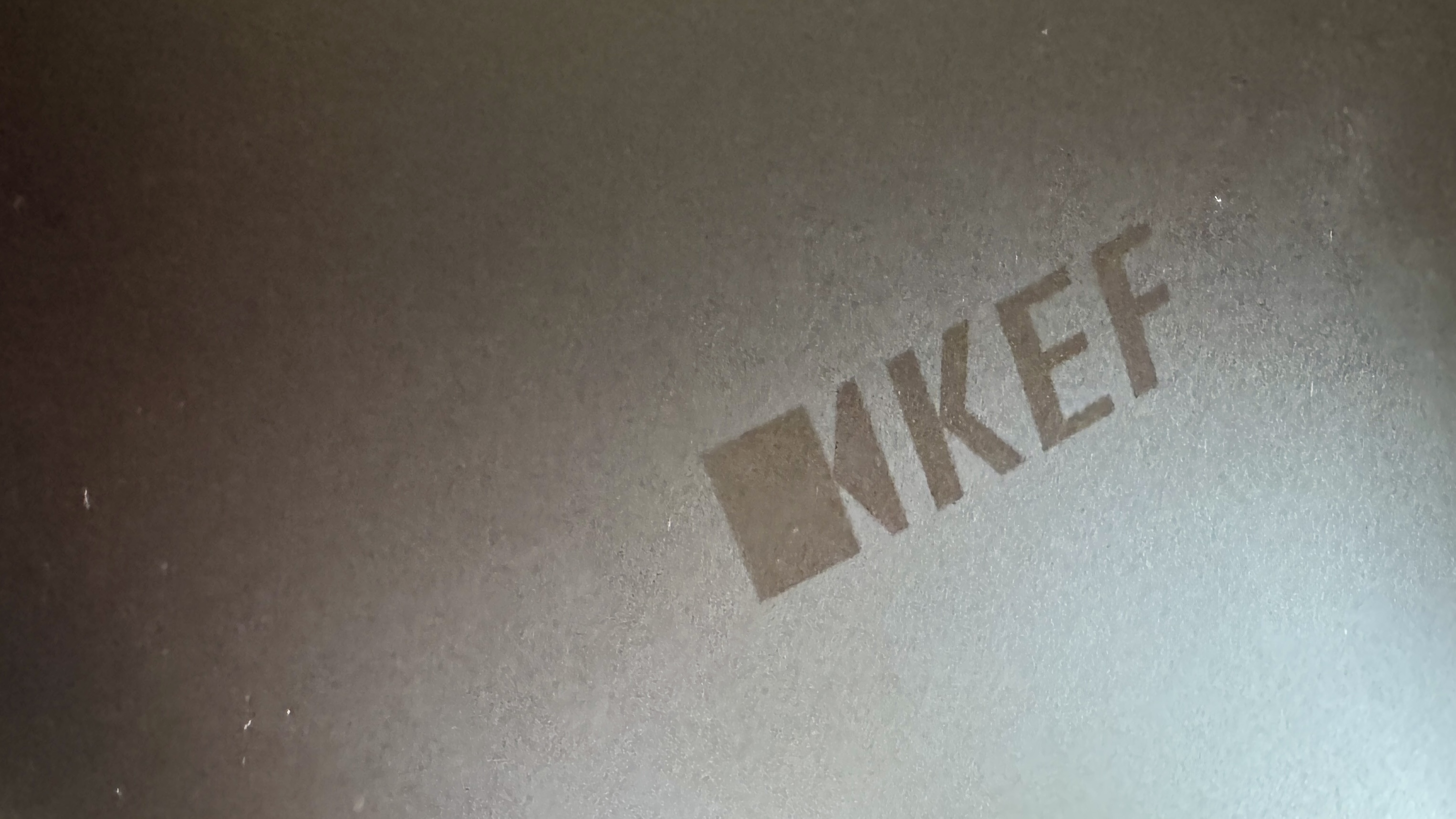 KEF LS Luxe in a hi-fi listening room, in close up