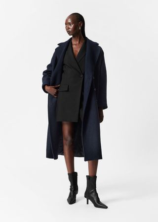 Voluminous Belted Wool Coat