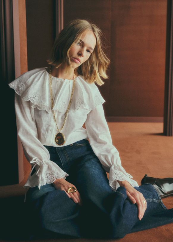 Sinea Shirt - Ecru - Organic Cotton - Sézane