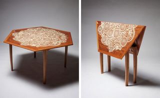 'Fold Table - Swirl', by Naihan Li