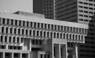 Boston City Hall, 1962-68, by Kallman, McKinnell and Knowles.