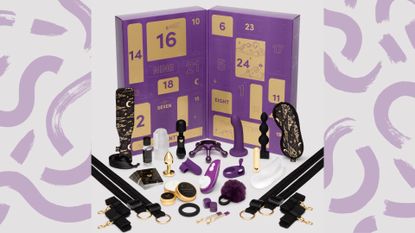 Lovehoney advent calendar selection, with box and toys