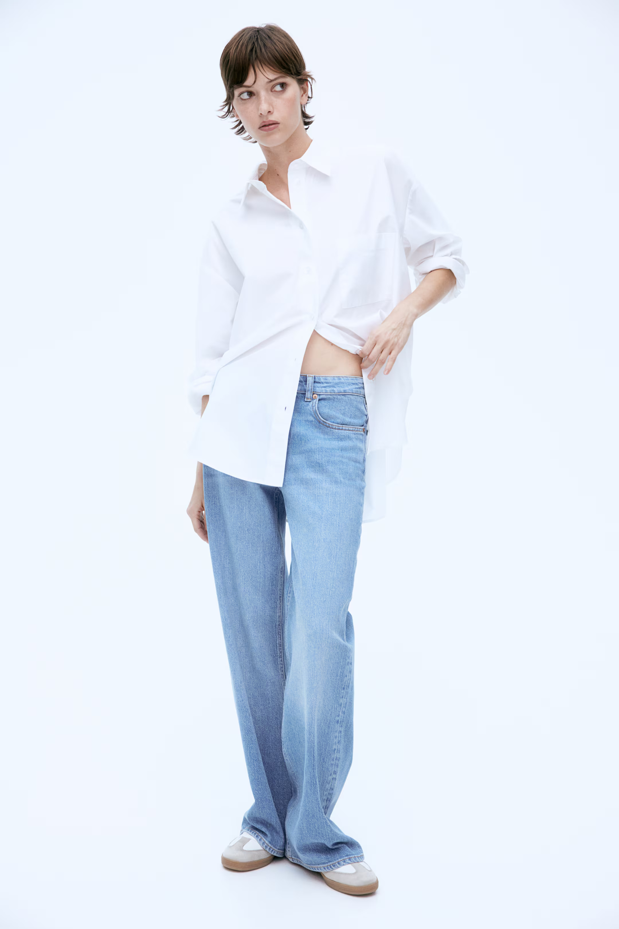 H&amp;amp;M, Wide High Jeans