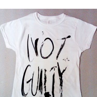 Not Guilty Shirt - Buy Shirt to Donate to Afghan Women Justice Project ...