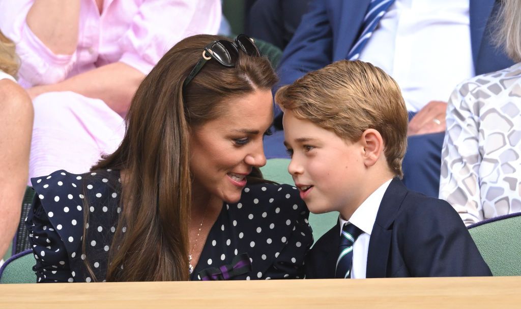 Kate Middleton and Prince George at Wimbledon