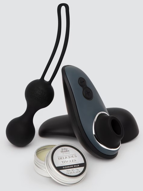 lovehoney, Fifty Shades of Grey X Womanizer Desire Blooms Gift Set