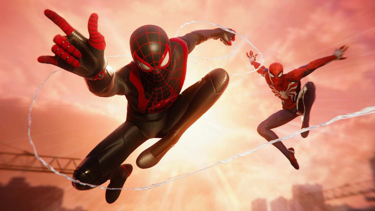 Miles and Peter in Spider-Man: Miles Morales.
