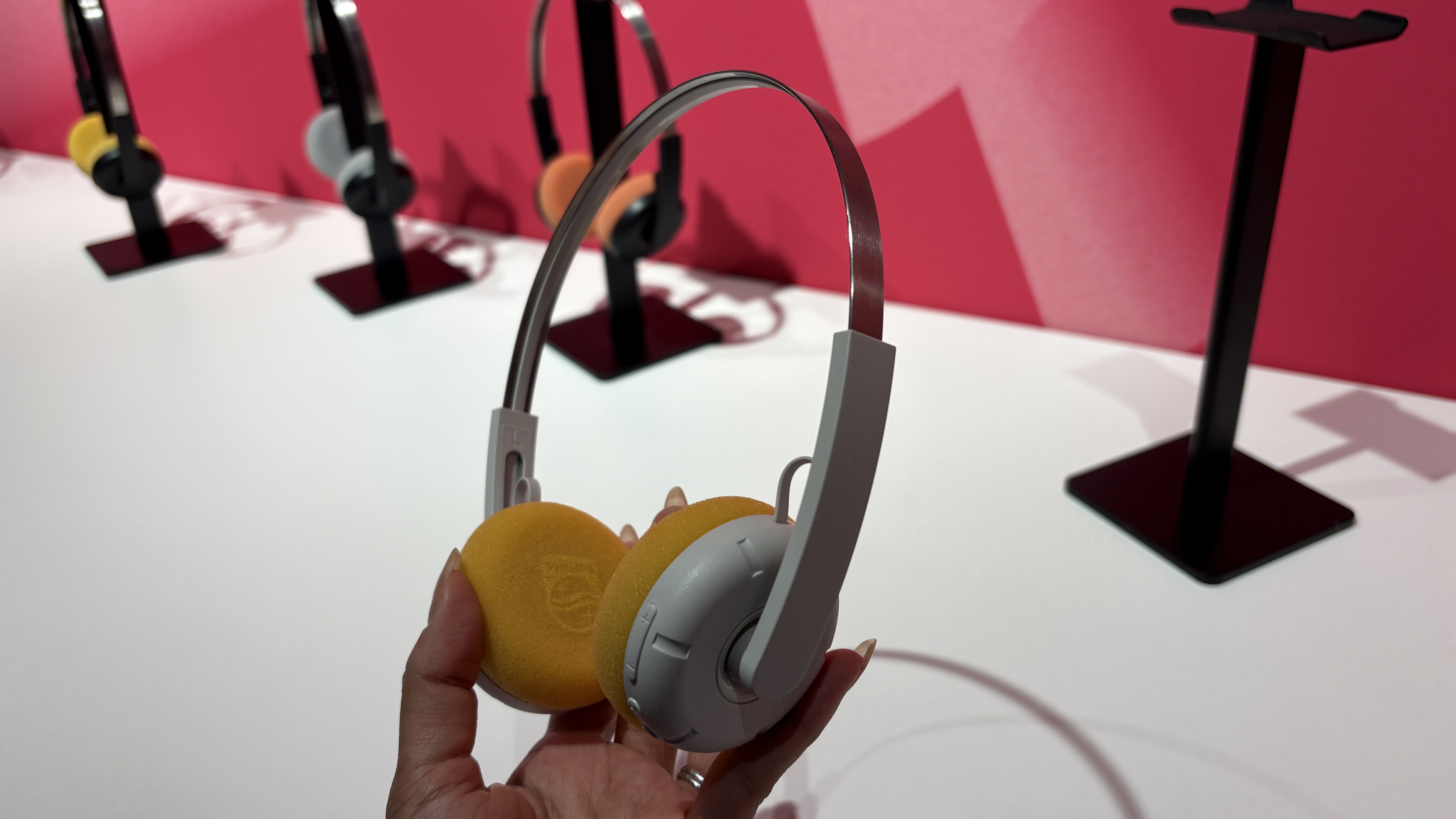 Philips The Ringo on-ear headphones held in hand