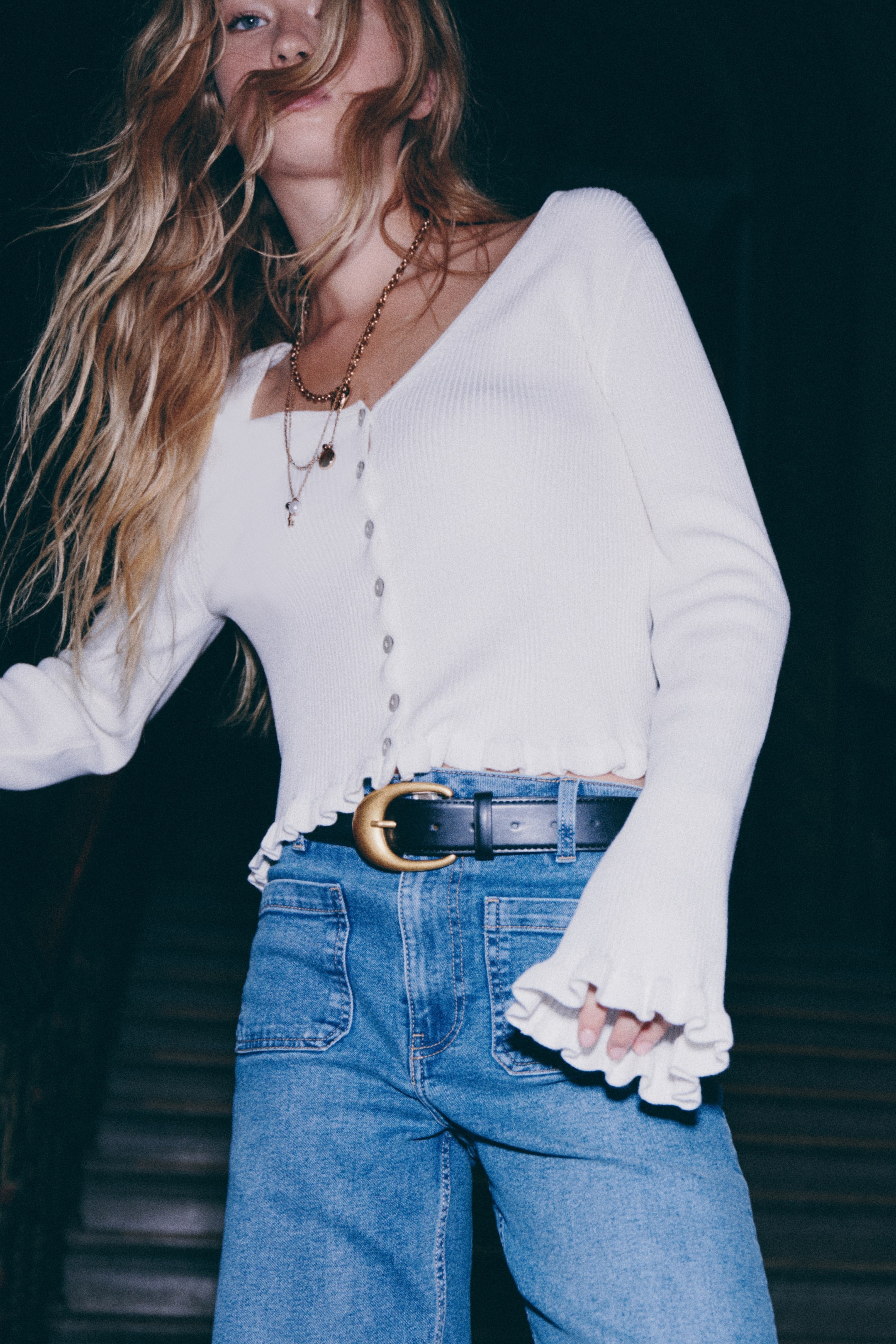 H&amp;amp;M, Ruffle-Trimmed Cardigan