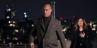 stabler walking away from benson on a rooftop on law & order: organized crime