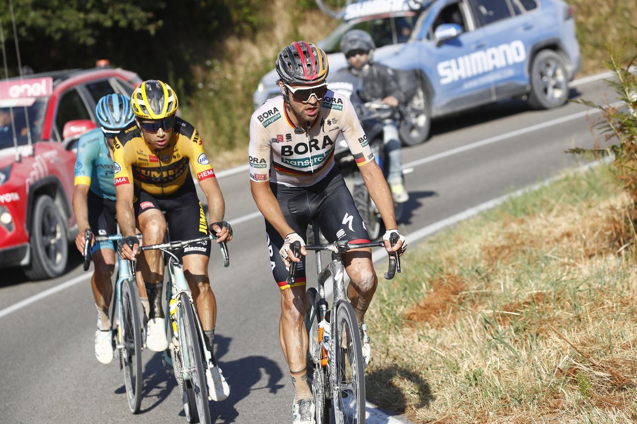 Strade Bianche 2020 - 14th Edition - Siena - Siena 184 km - 01/08/2020 - Wout Van Aert (BEL - Team Jumbo - Visma) - Maximilian Schachmann (GER - Bora - Hansgrohe) - photo Luca Bettini/BettiniPhoto&Acirc;&copy;2020