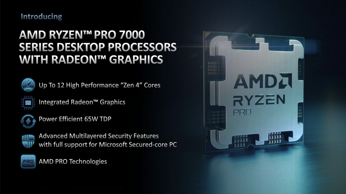 AMD Ryzen PRO desktop CPUs