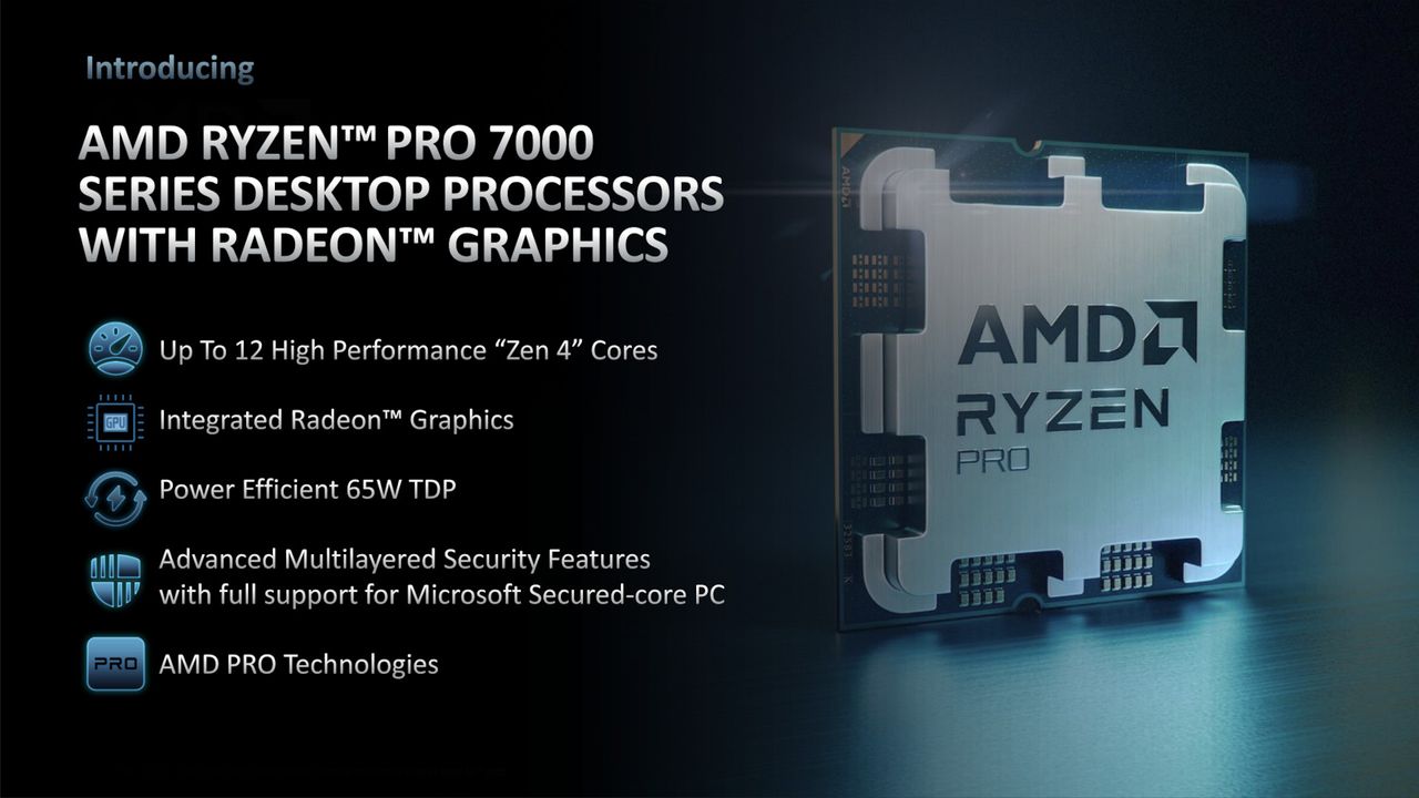 AMD Ryzen PRO desktop CPUs