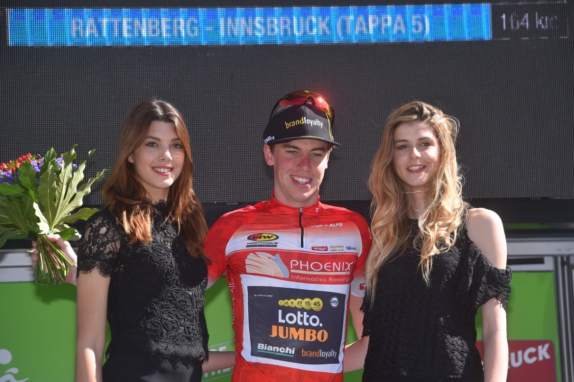 Pascal Eenkhoorn (LottoNl-Jumbo) in the sprint jersey