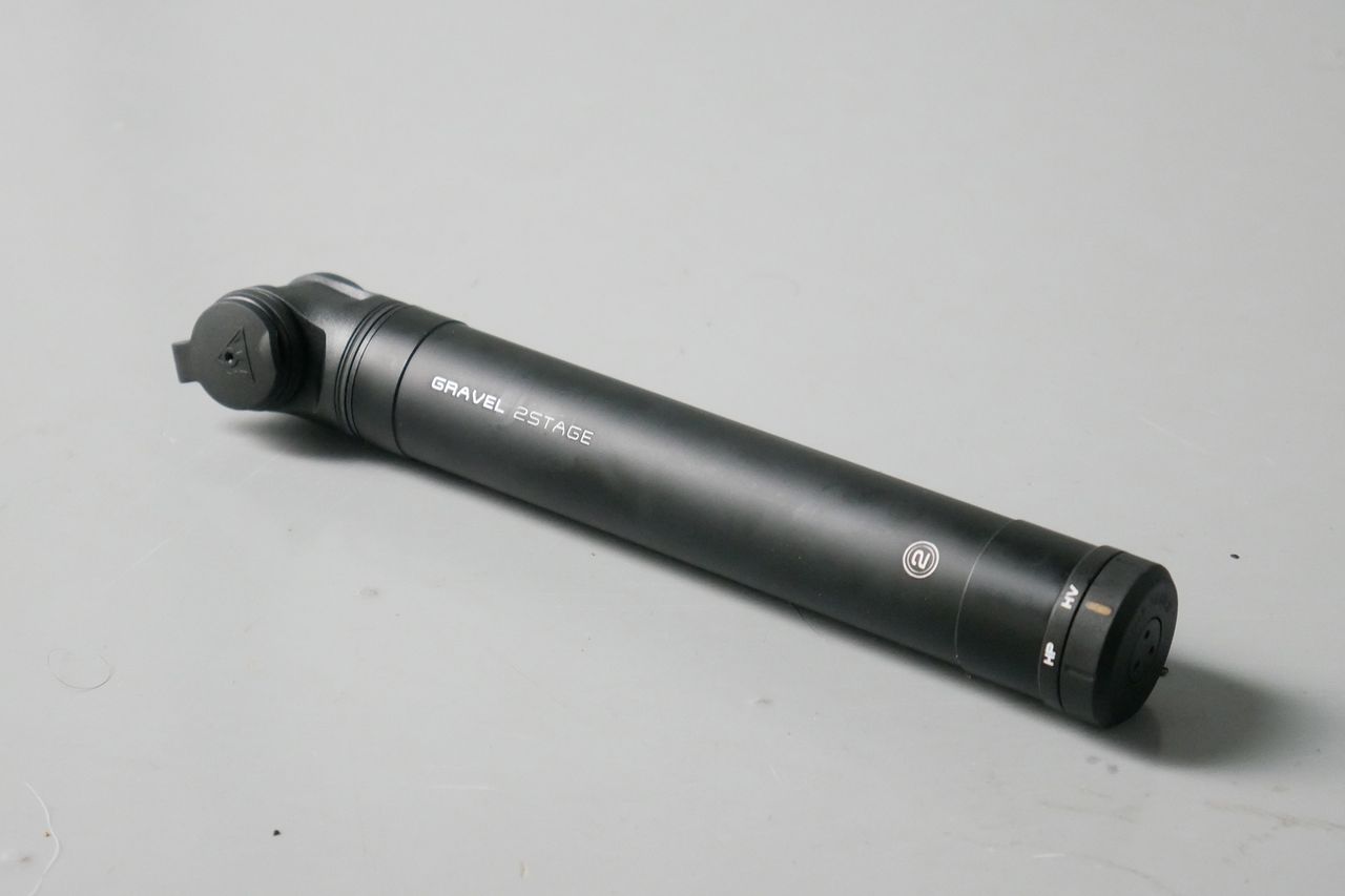 Best bike mini pumps group test 2026 - Topeak Gravel 2Stage in its most compact form