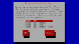 IPFire configuration screen for selecting the network mode