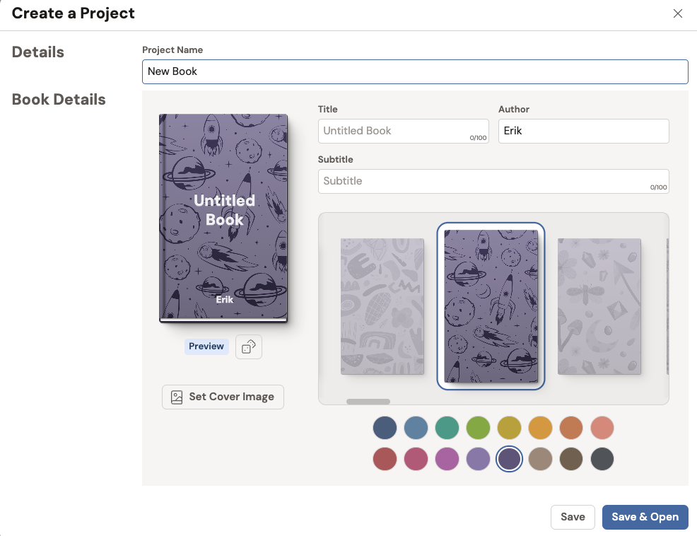 A screenshot from Dabble, a tool that helps writers organize their writing. 