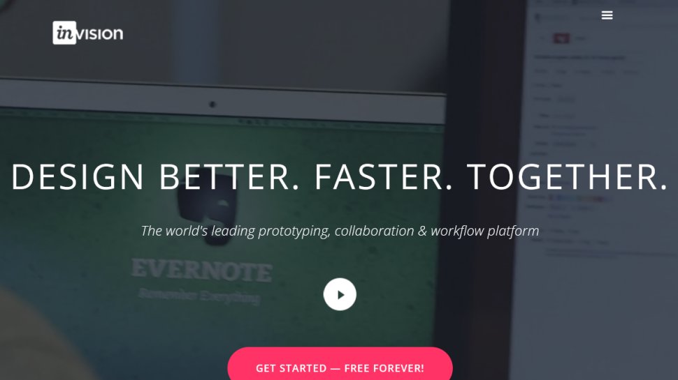 InVision website screenshot (August 2025).