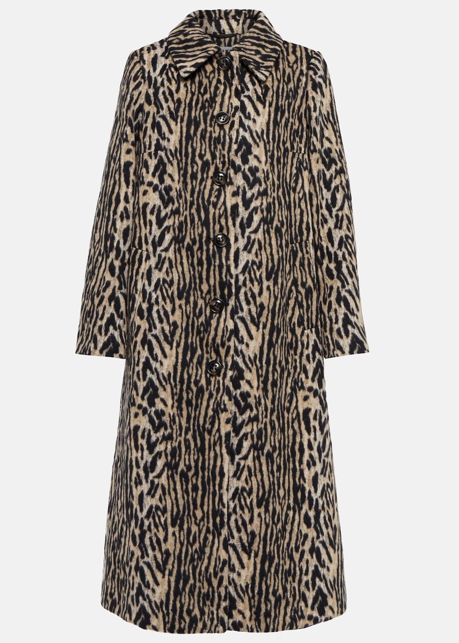 Rixo, Milly Leopard-Print Faux Fur Coat