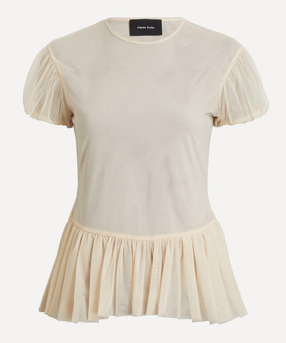 Sheer Ballet Peplum Top