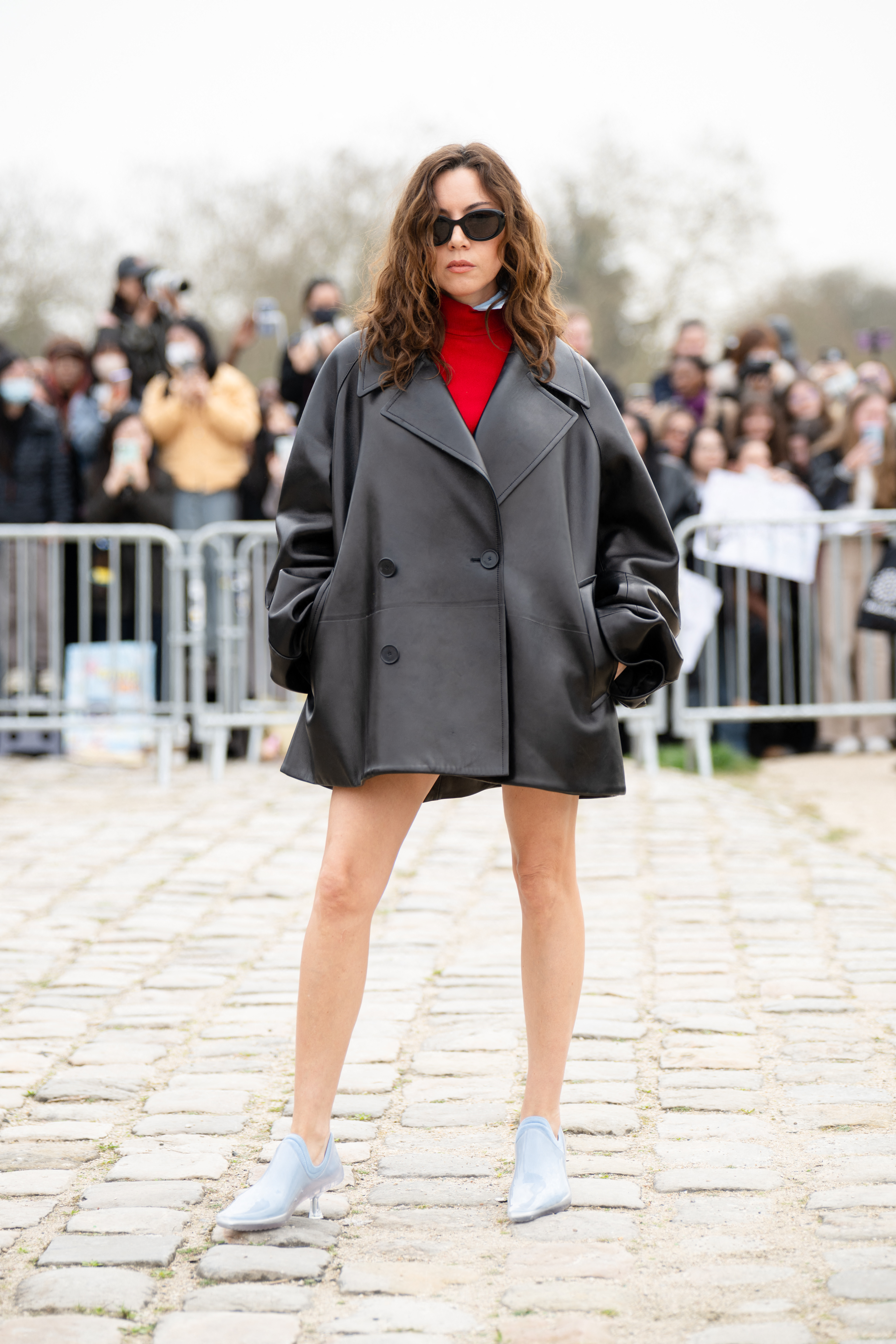 Aubrey Plaza attends the Loewe Womenswear Fall/Winter 2026-2027 show as part of Paris Fashion Week in Paris France 2026/03/05 (Photo by Laurent Hou / Hans Lucas via AFP)