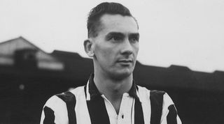 A portrait of Jackie Milburn at Newcastle United