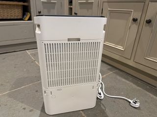 The back of the dehumidifier