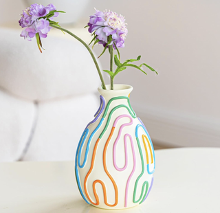 patterned vase