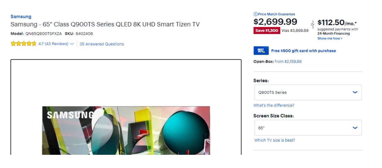 Best Buy Gift Card $500