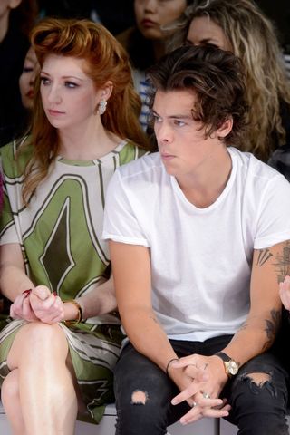 Harry Styles and Nicola Roberts at the Henry Holland show