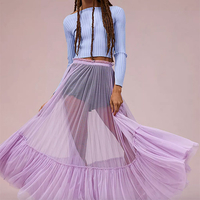Geisha Designs Sheer Tulle Skirt