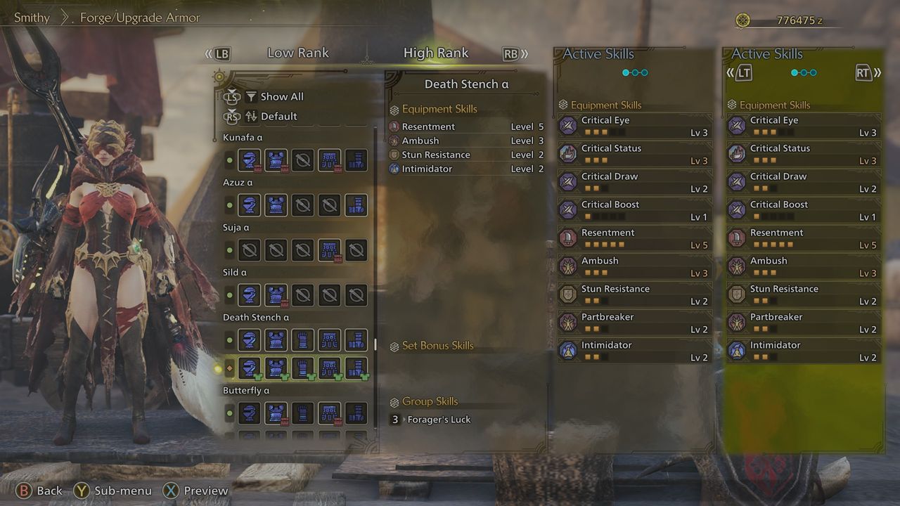 Monster Hunter Wilds secret armor - Death Stench set b