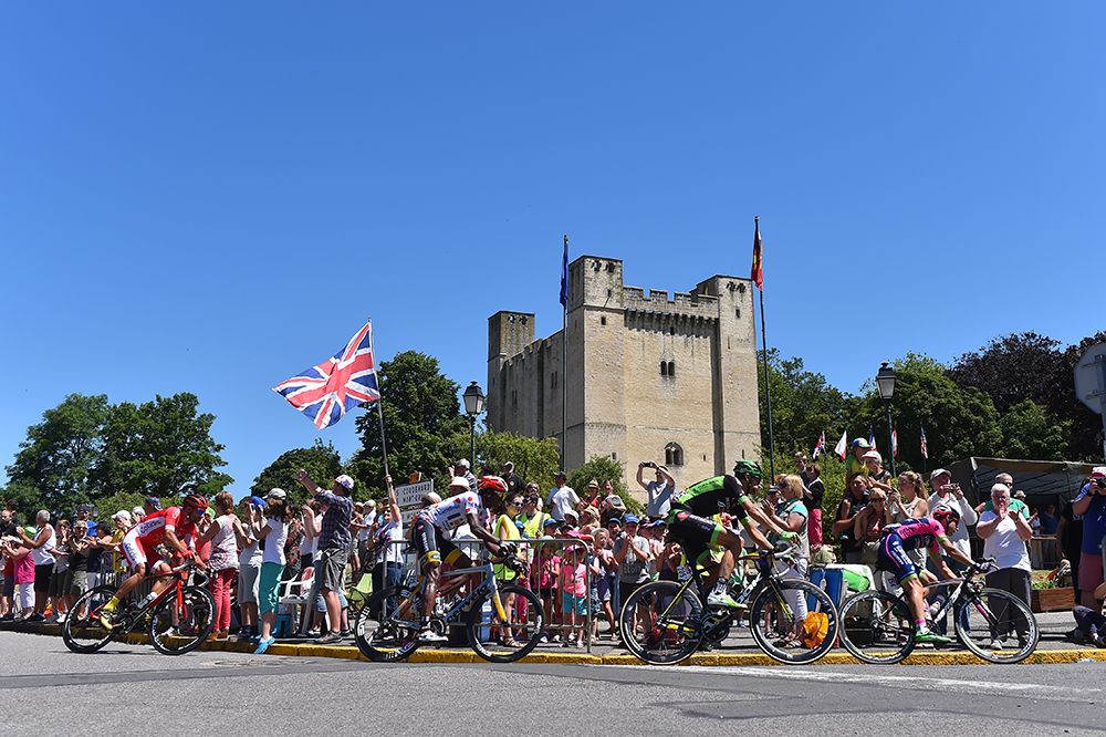 The peloton heads off for stage 7 of the Tour de France