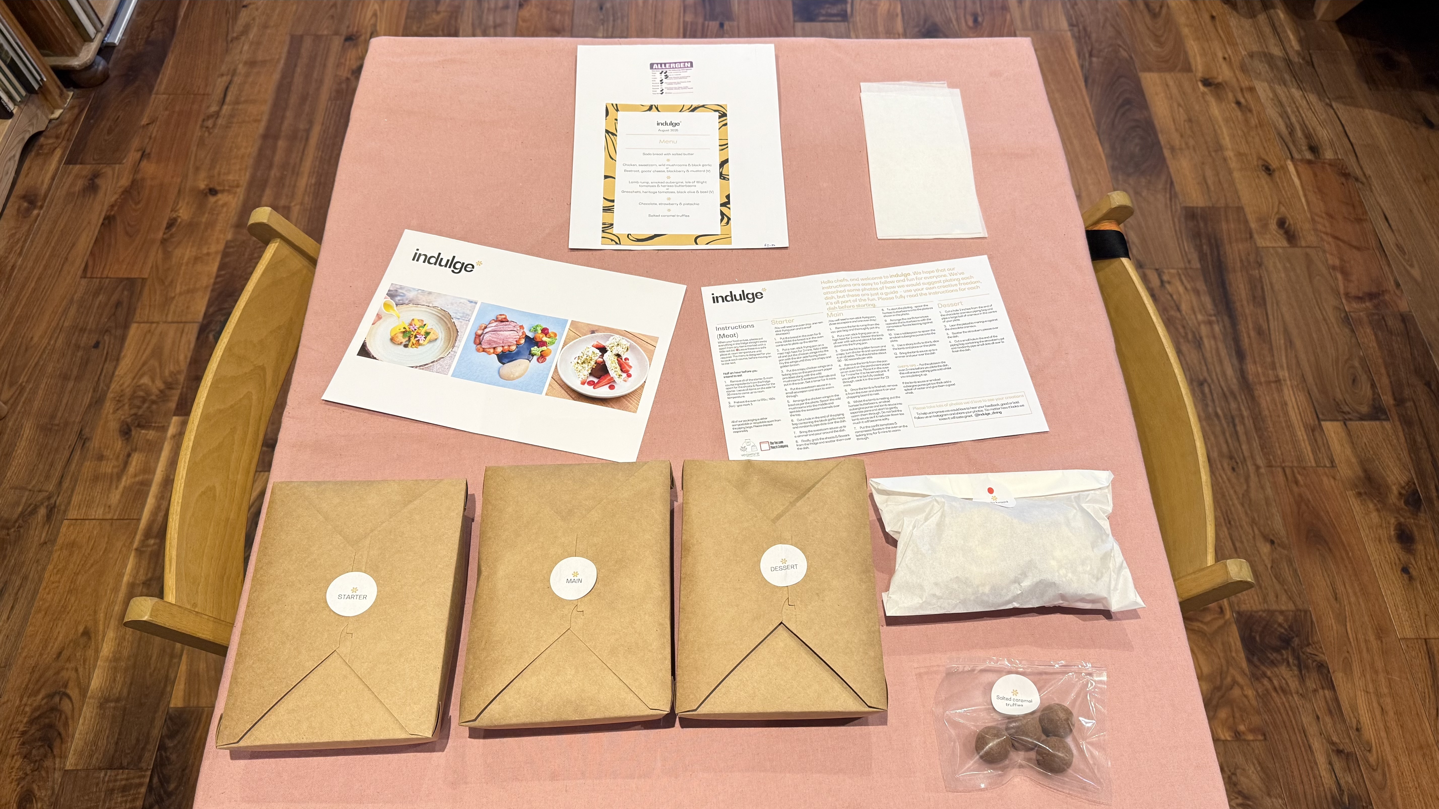 Making an Indulge Fine Dining meal box