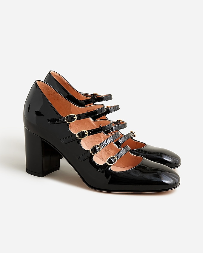 Maisie Multistrap Heels in Patent Leather