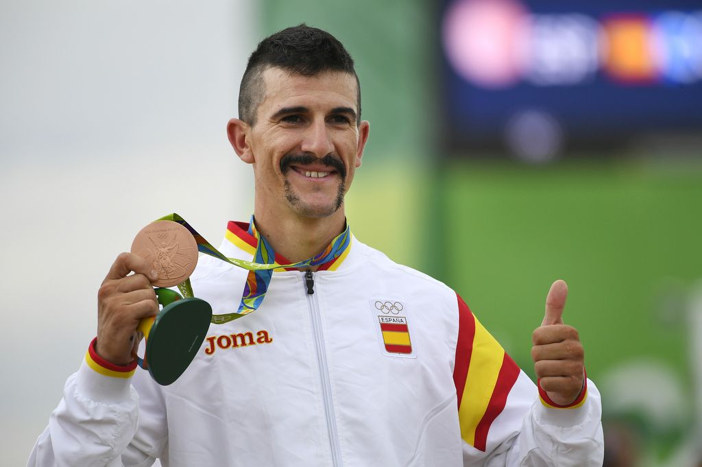 Carlos Coloma Nicolas (Spain) is thrilled with bronze