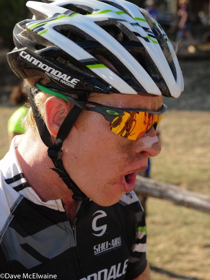 Max Plaxton (Cannondale Factory Racing) was totally spent at the finish
